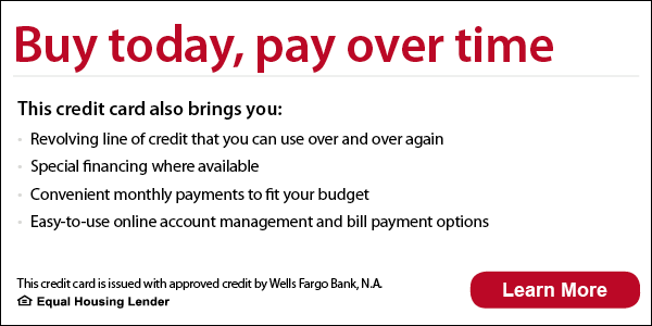 Buy today, pay over time with Wells Fargo credit card